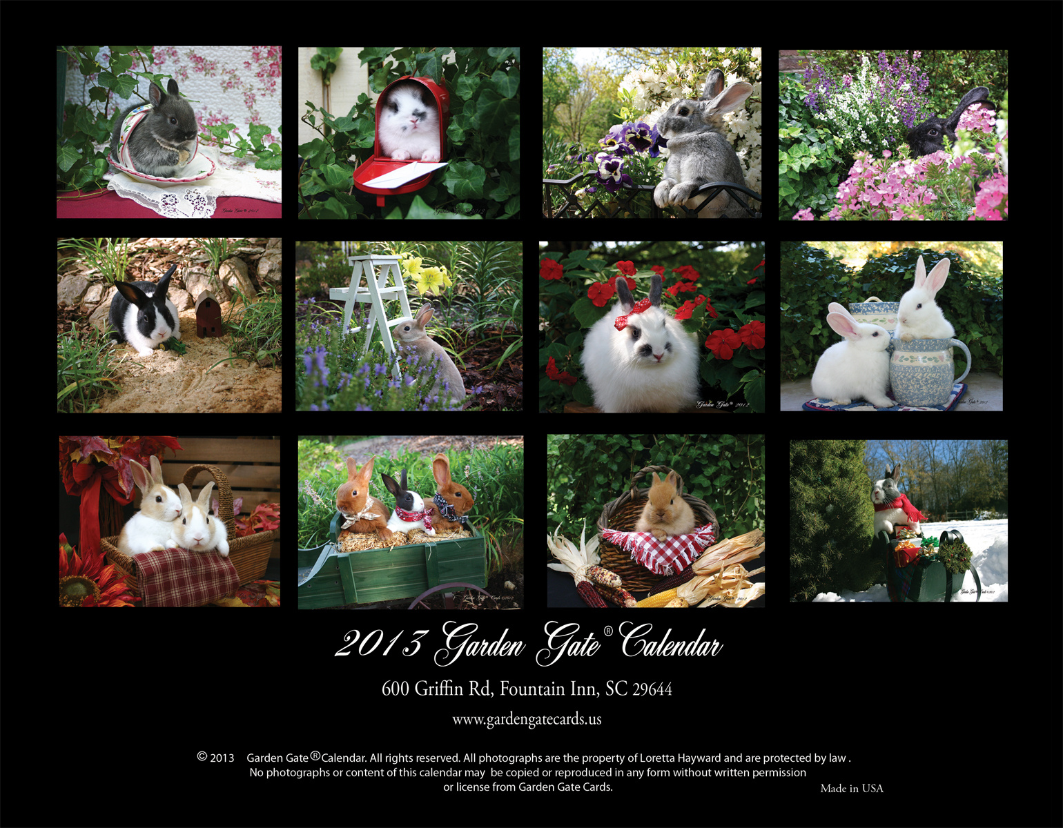 Our Rabbit Park Calendar